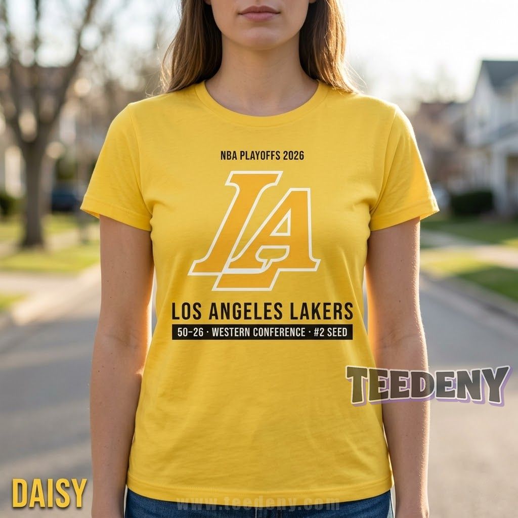 Lakers 2026 Playoff Monogram Premium Fan Tee