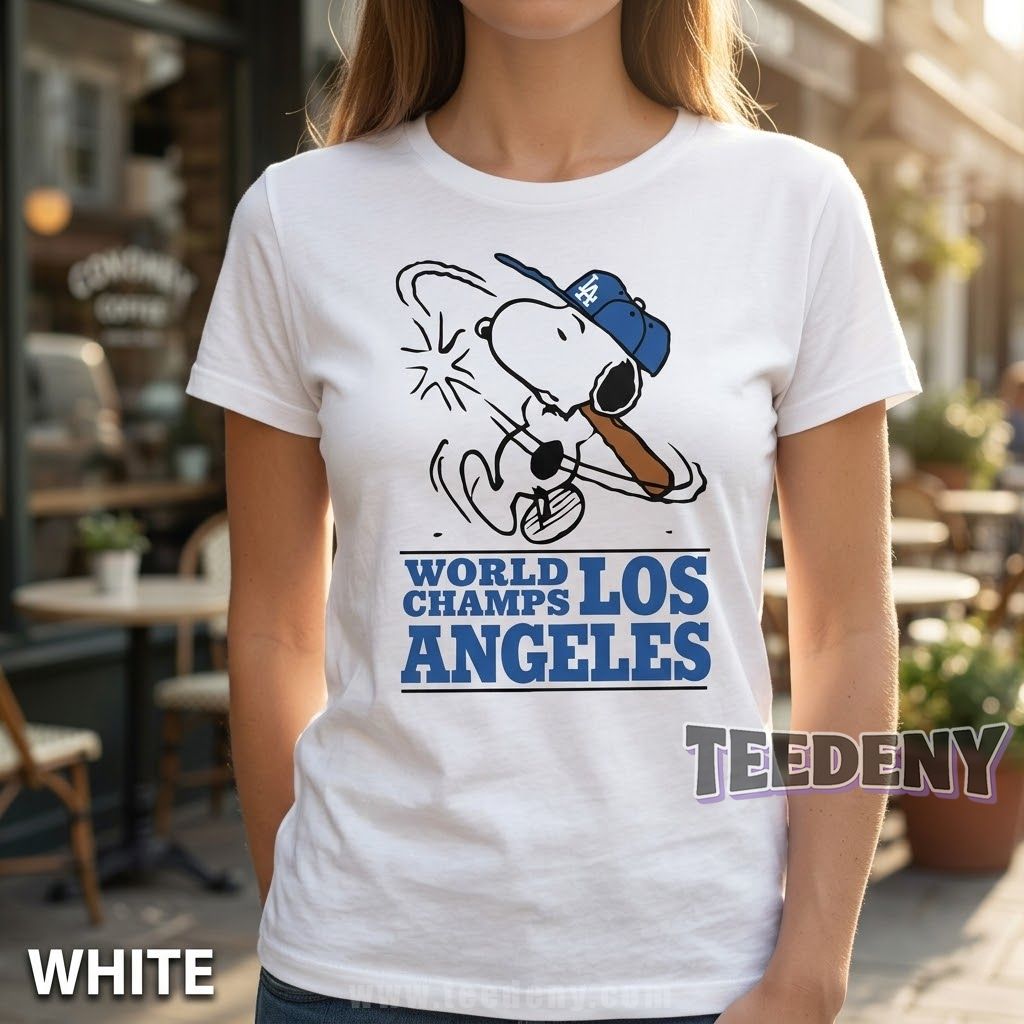 Los Angeles Dodgers Snoopy World Series Champs Shirt