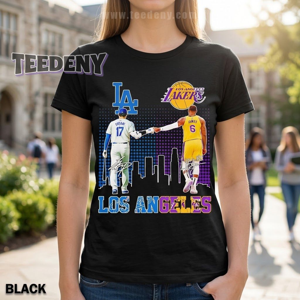 Los Angeles Dodgers Vs Lakers Rivalry Unisex Shirt