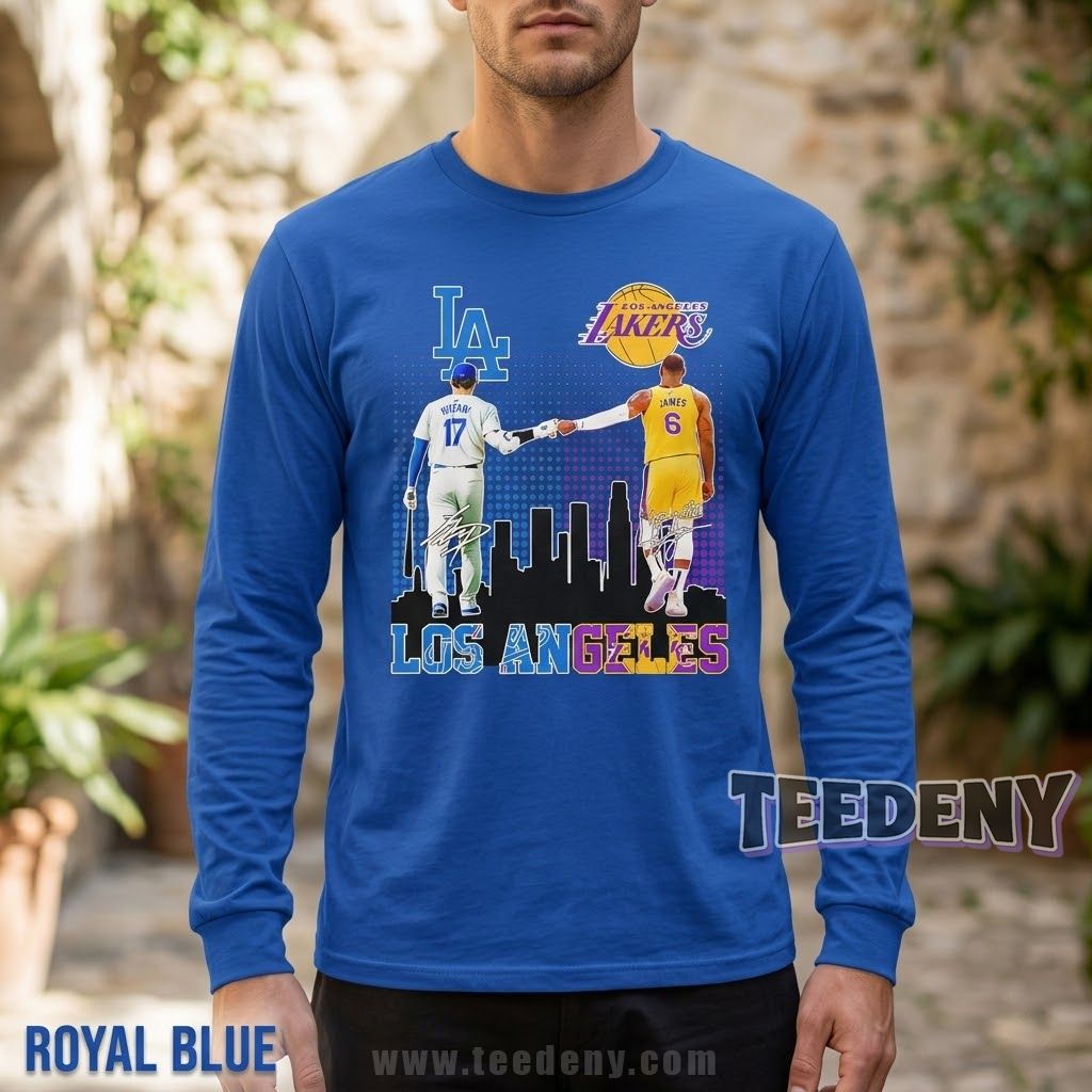 Los Angeles Dodgers Vs Lakers Rivalry Unisex Long Sleeve Los Angeles Dodgers Vs Lakers Rivalry Unisex Long Sleeve