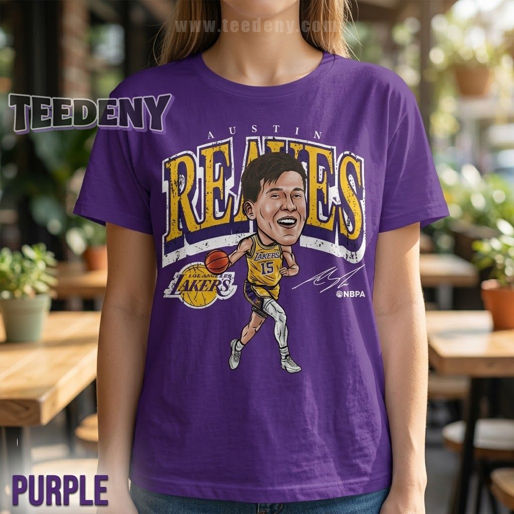 Los Angeles Lakers Austin Reaves Cartoon Shirt