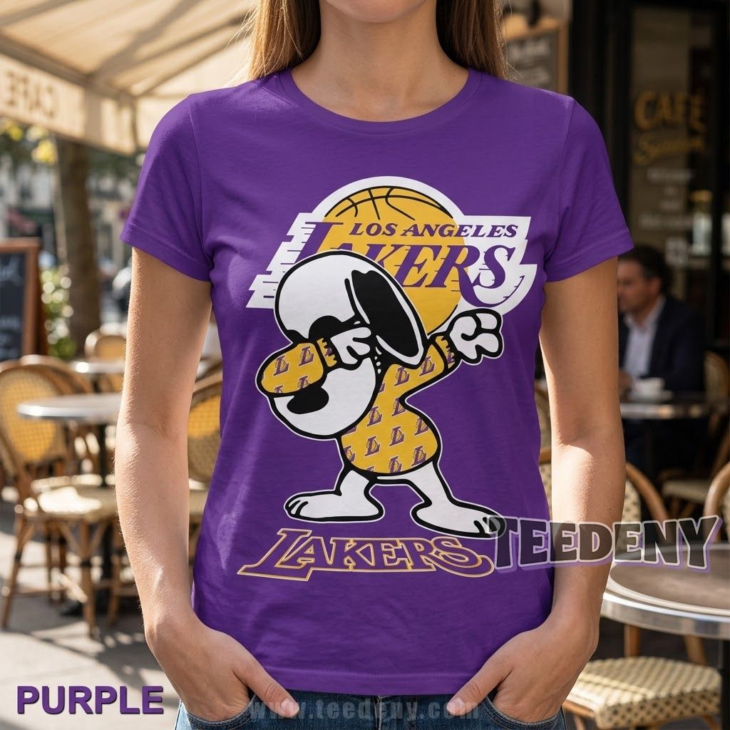 Los Angeles Lakers Dabbing Snoopy Funny Shirt