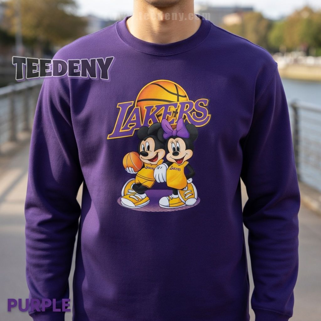 Los Angeles Lakers Disney Cute Girls Long Sleeve Los Angeles Lakers Disney Cute Girls Long Sleeve