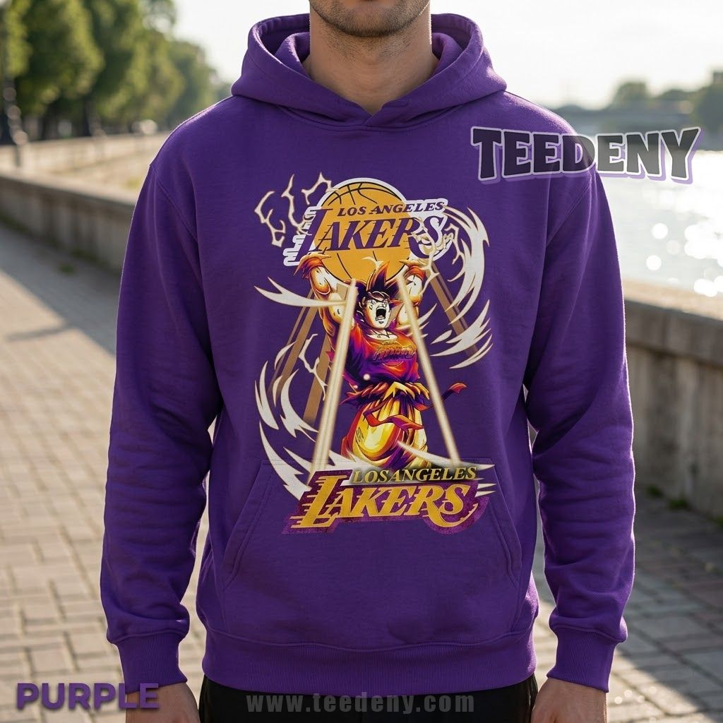 Los Angeles Lakers Naruto Power Hoodie Los Angeles Lakers Naruto Power Hoodie