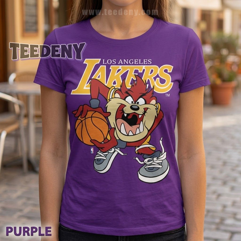 Los Angeles Lakers Tasmanian Devil Looney Tunes Gift Shirt