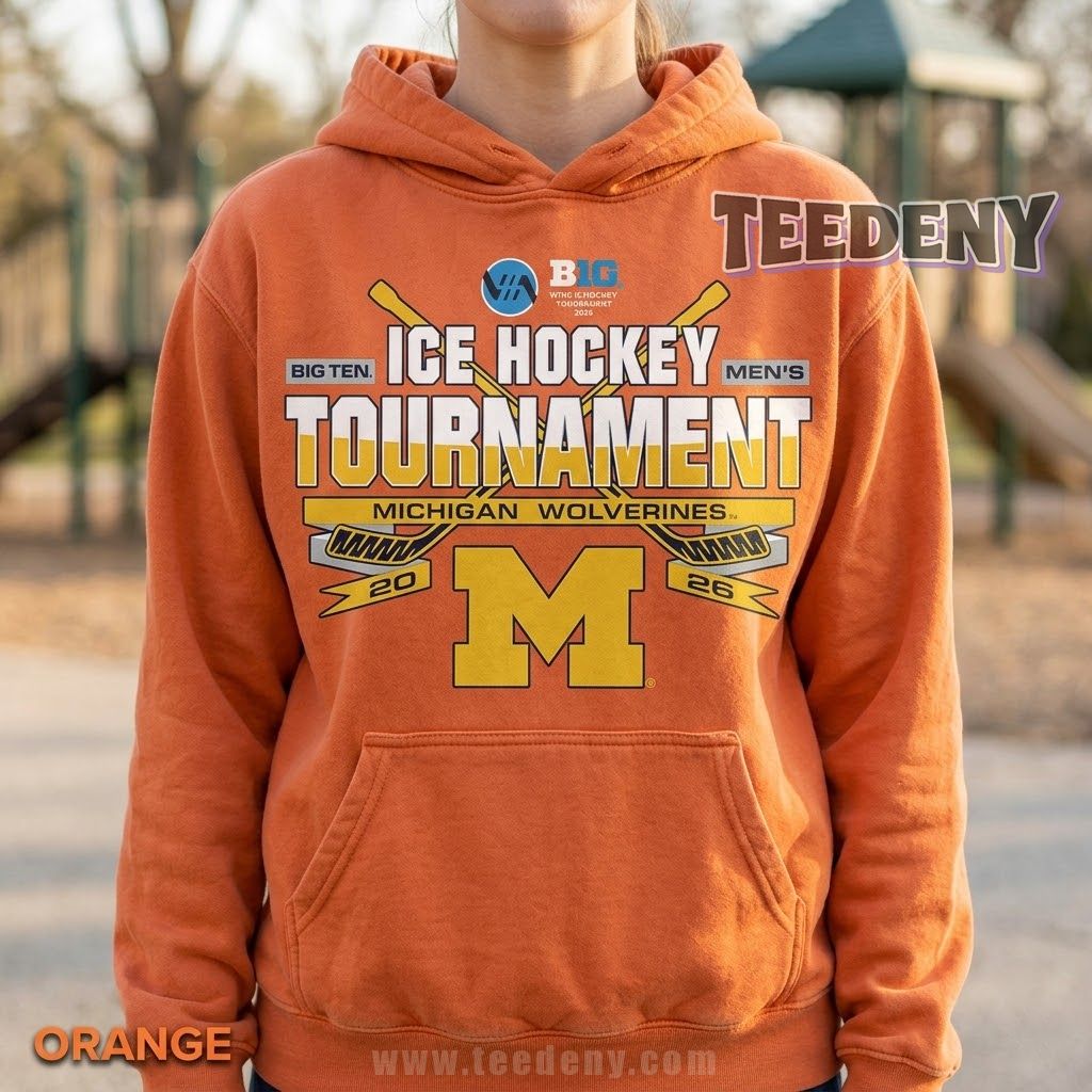 Michigan Wolverines Big Ten Ice Hockey Championship 2026 Graphic Hoodie Michigan Wolverines Big Ten Ice Hockey Championship 2026 Graphic Hoodie