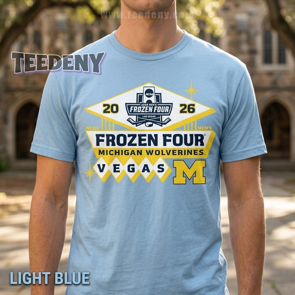 Michigan Wolverines Hockey Frozen Four 2026 Championship T-Shirt