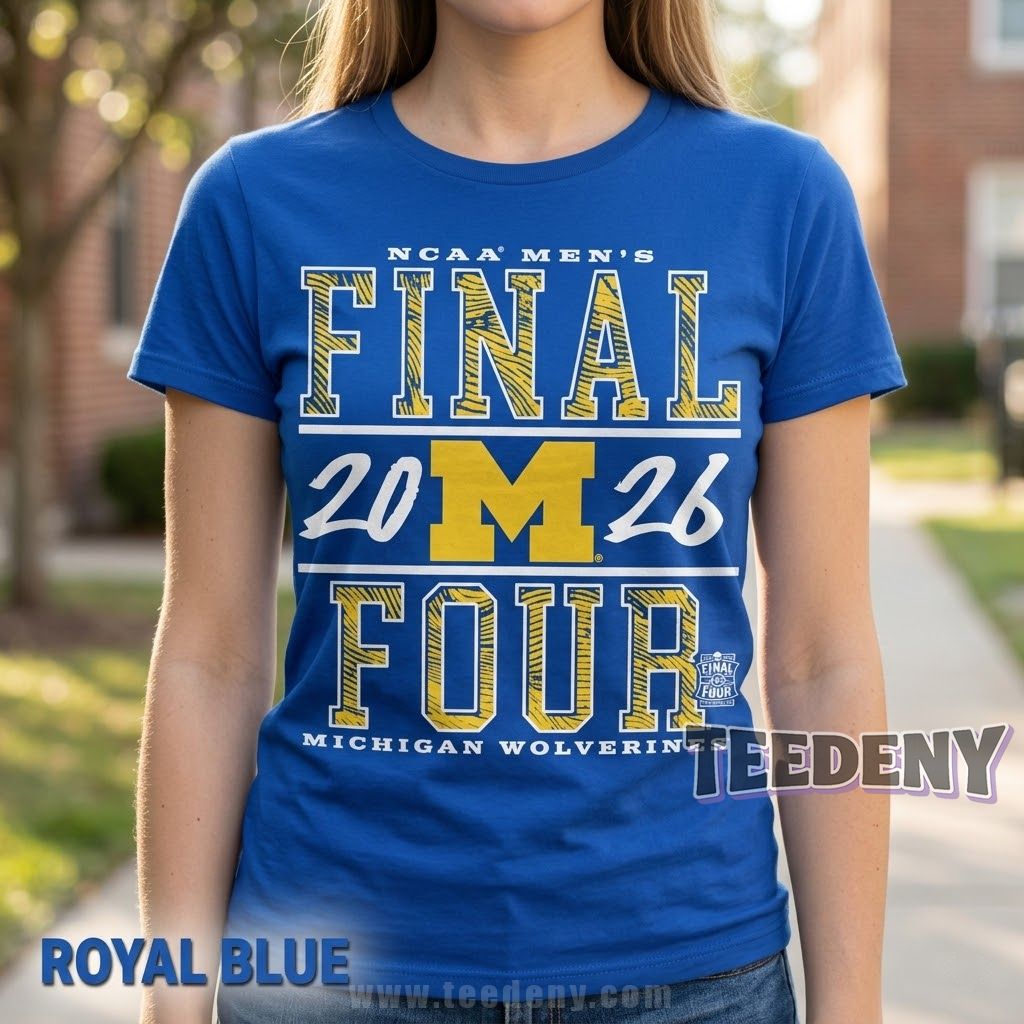 Michigan Wolverines Men’s Basketball NCAA Final Four 2026 Championship T-Shirt