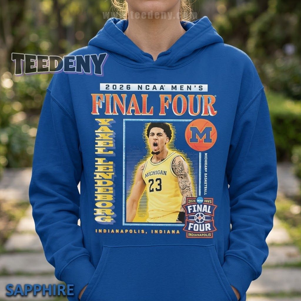 Michigan Wolverines Men’s Basketball NCAA Final Four 2026 Team Hoodie Michigan Wolverines Men’s Basketball NCAA Final Four 2026 Team Hoodie