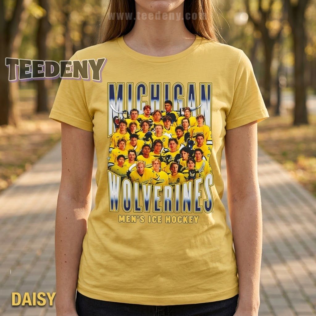 Michigan Wolverines Men’s Hockey 2025-2026 Team Roster T-Shirt