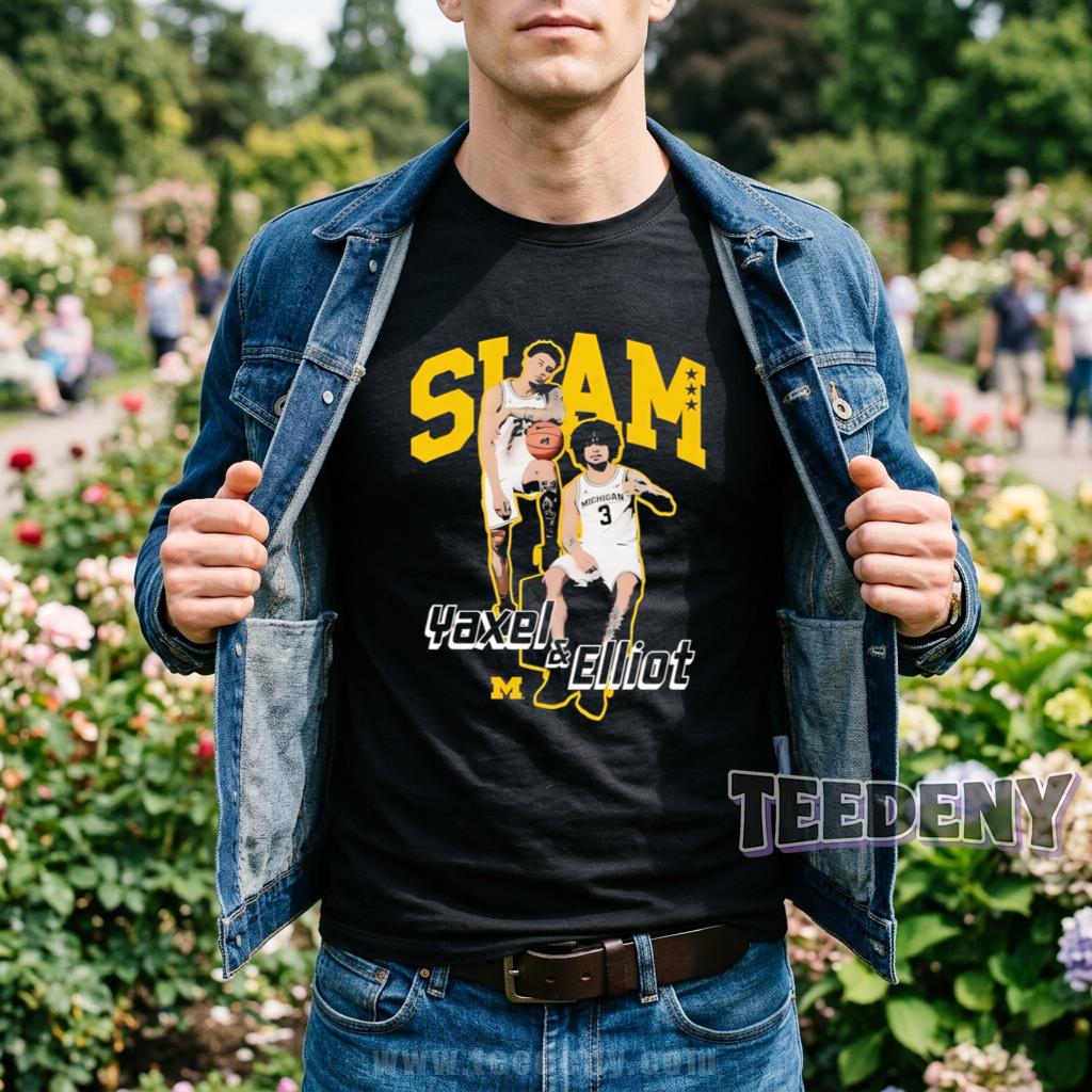 Michigan Wolverines Slam Yaxel And Elliot Basketball Shirt