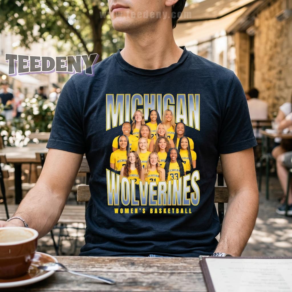 Michigan Wolverines Women’s Basketball Team Photo Shirt