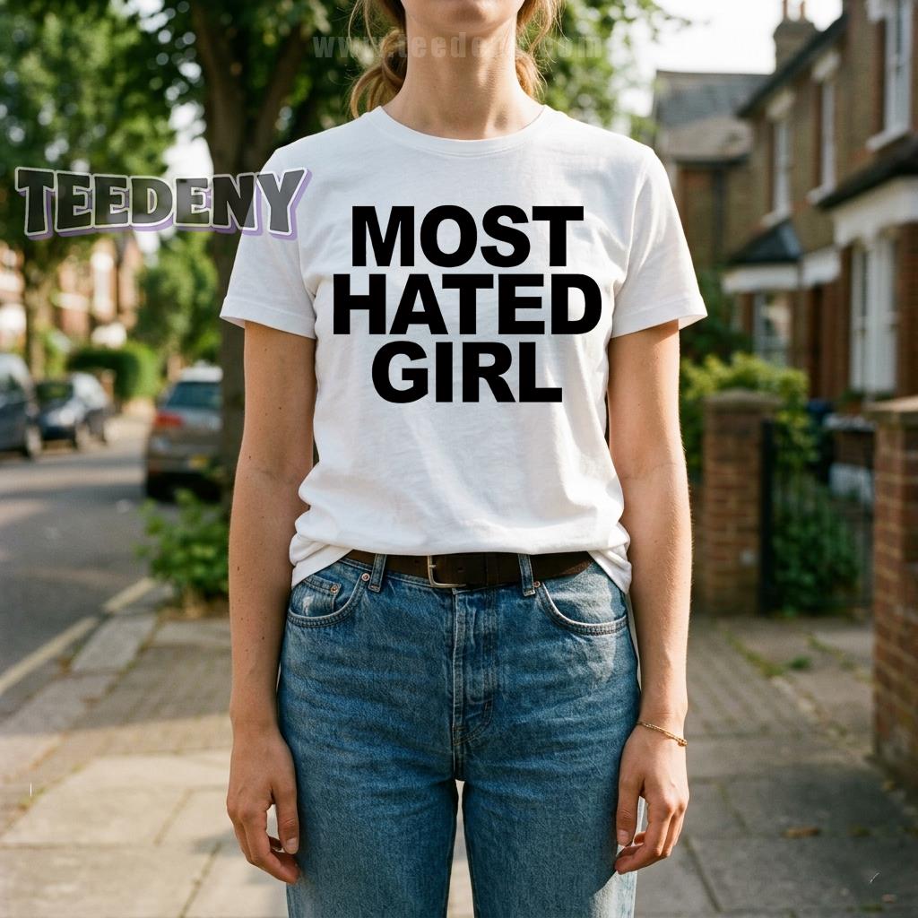 Most Hated Girl Funny Sarcastic Bold Statement Shirt