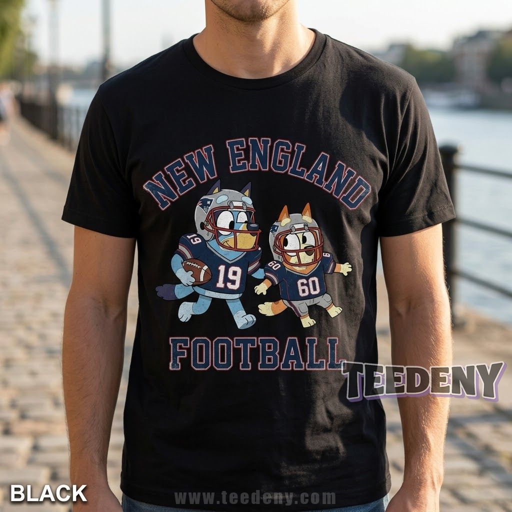 New England Patriots Bluey Shirt For Youth