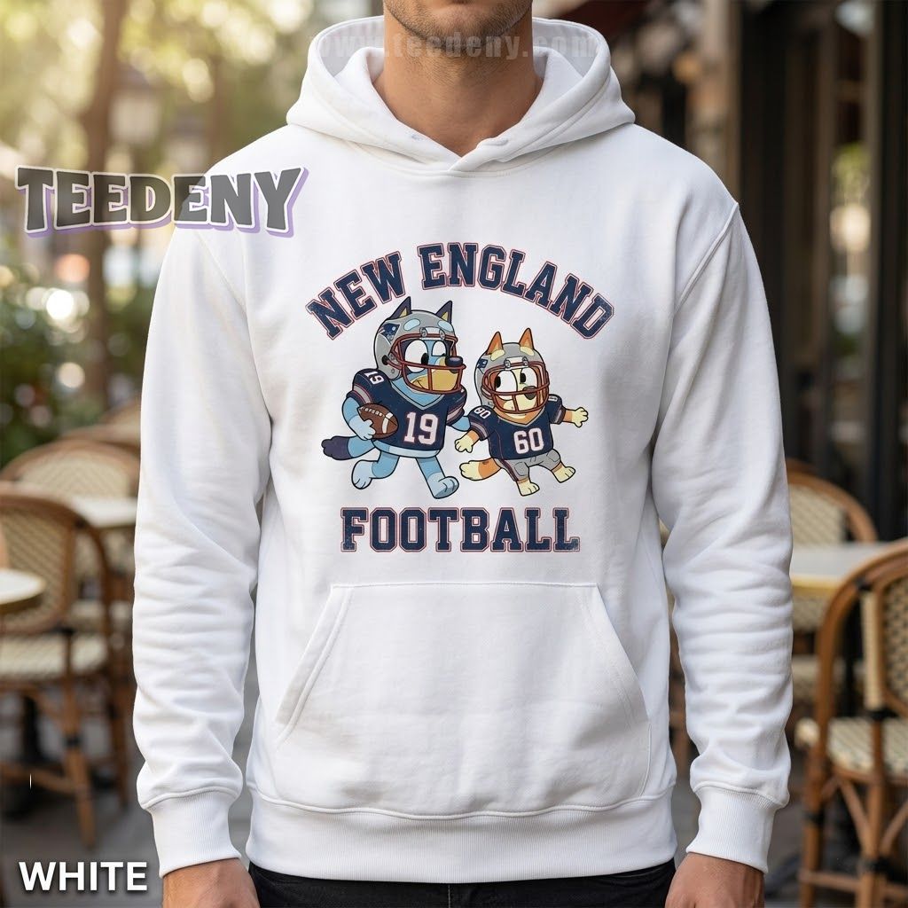 New England Patriots Bluey Hoodie For Youth New England Patriots Bluey Hoodie For Youth