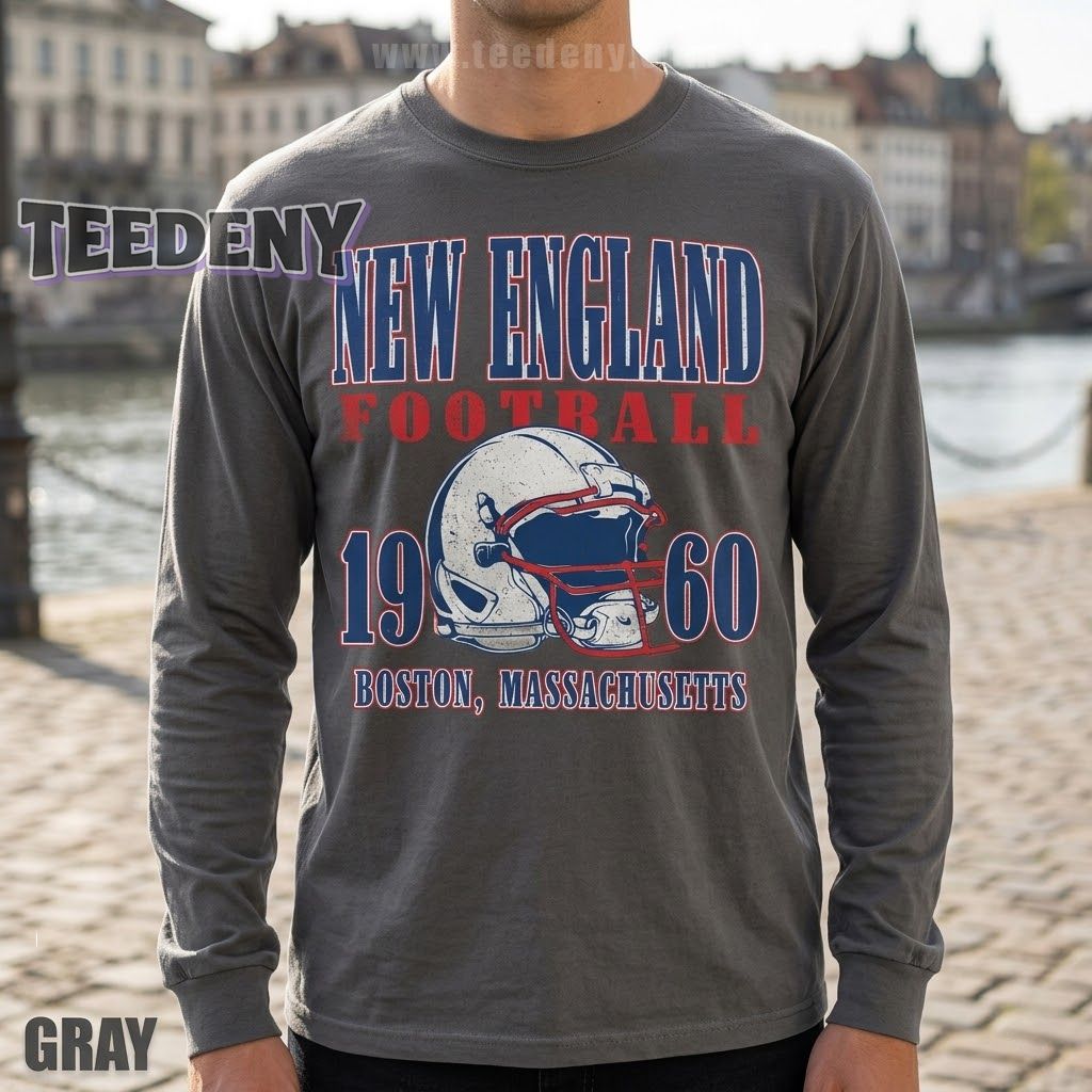 New England Patriots Football Boston 90s Style Long Sleeve New England Patriots Football Boston 90s Style Long Sleeve
