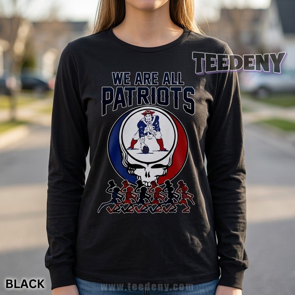 New England Patriots Grateful Dead Long Sleeve New England Patriots Grateful Dead Long Sleeve