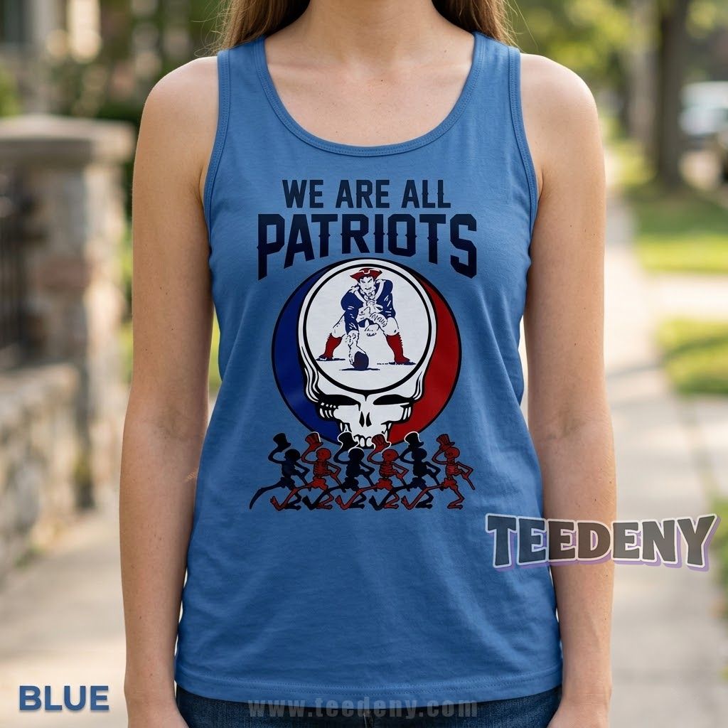 New England Patriots Grateful Dead Tanktop New England Patriots Grateful Dead Tanktop