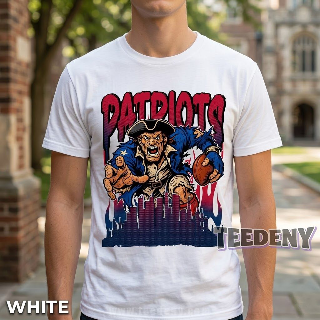 New England Patriots Mascot Football Iron On Shirt