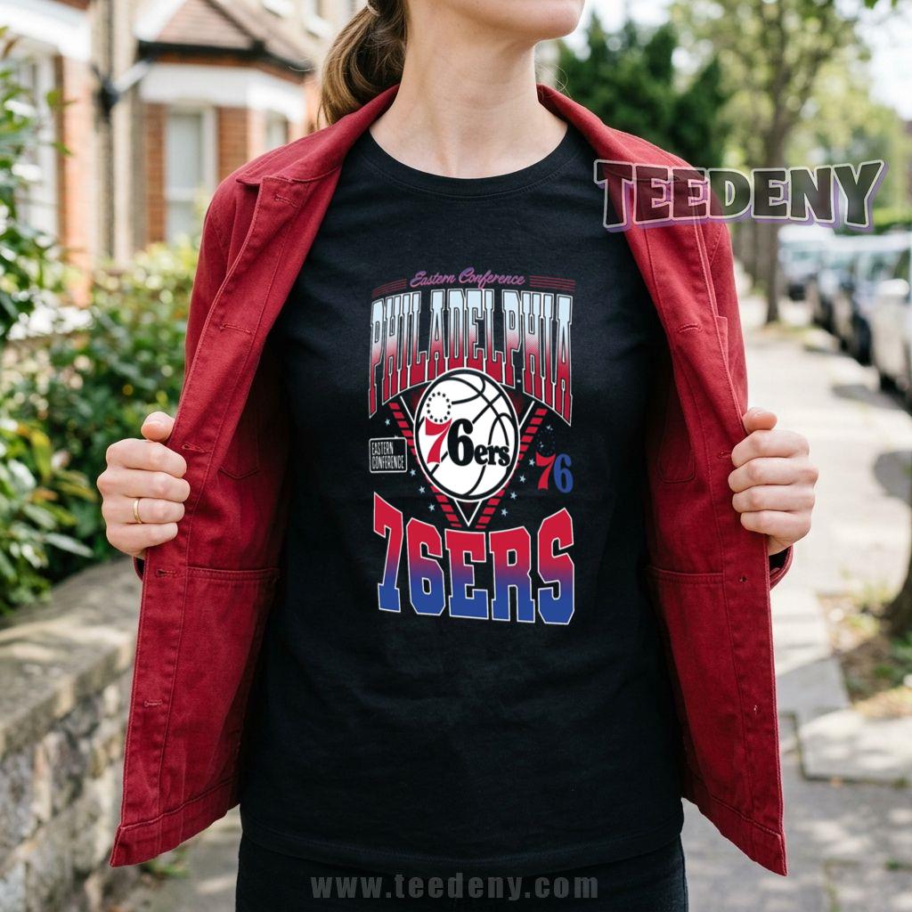 Philadelphia 76ers Eastern Conference Retro Vintage Basketball T-Shirt