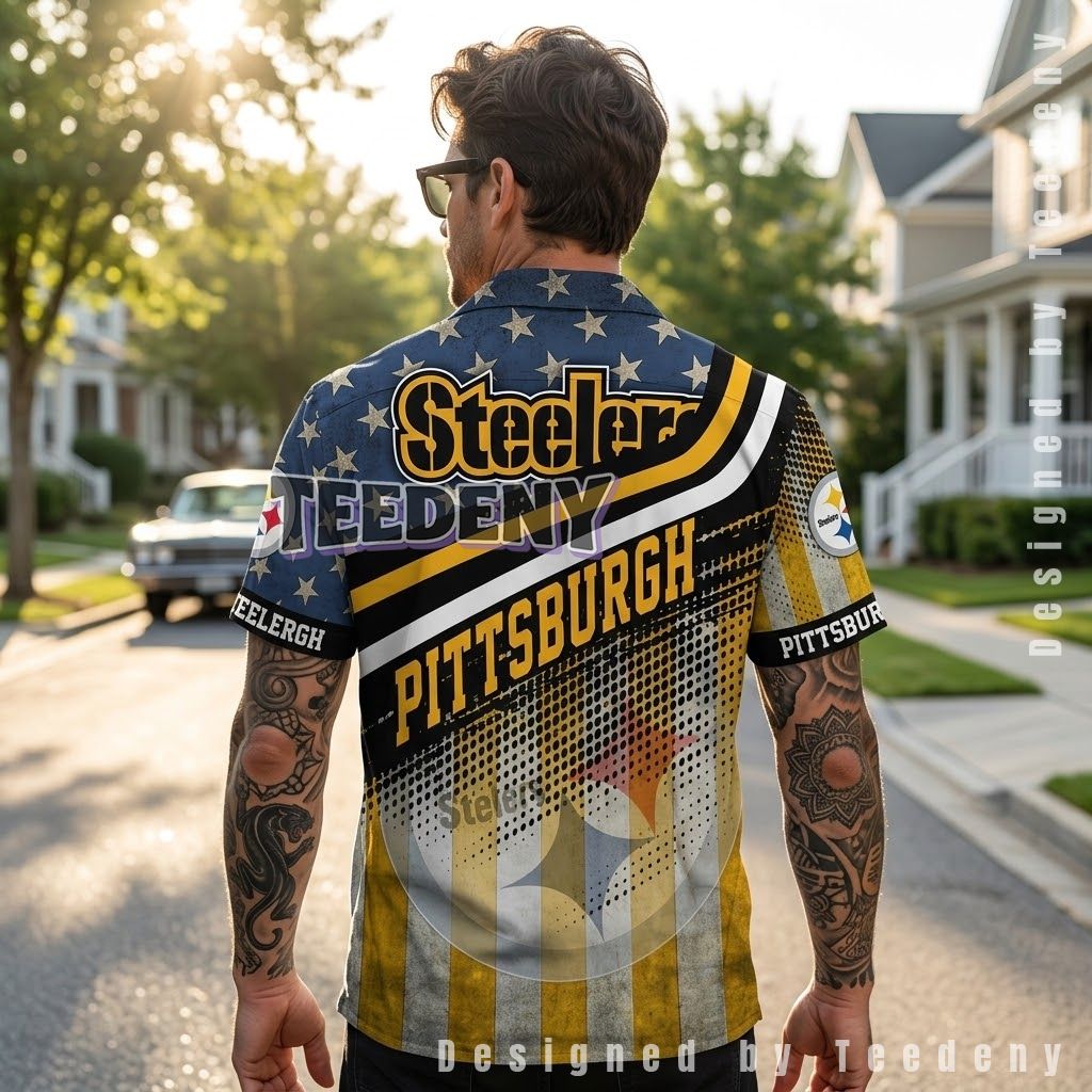 Pittsburgh Steelers Mickey Stars Beach Shirt 2 Pittsburgh Steelers Mickey Stars Beach Shirt 2