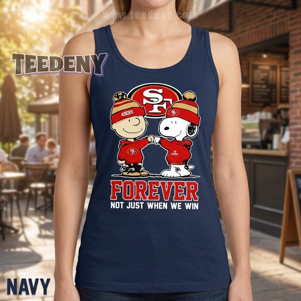 San Francisco 49ers Charlie Brown And Snoopy Together Tanktop San Francisco 49ers Charlie Brown And Snoopy Together Tanktop