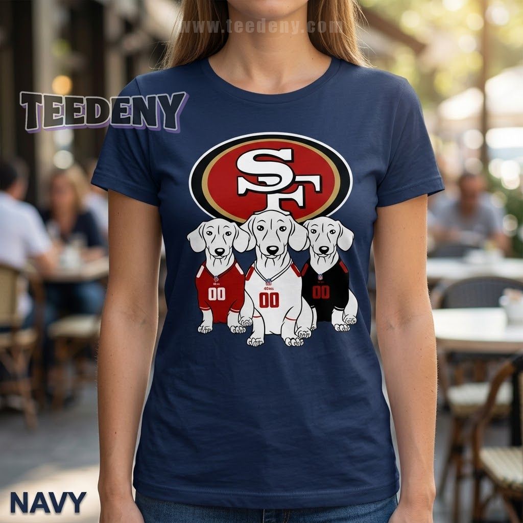 San Francisco 49ers Dachshund Dogs Cute Shirt