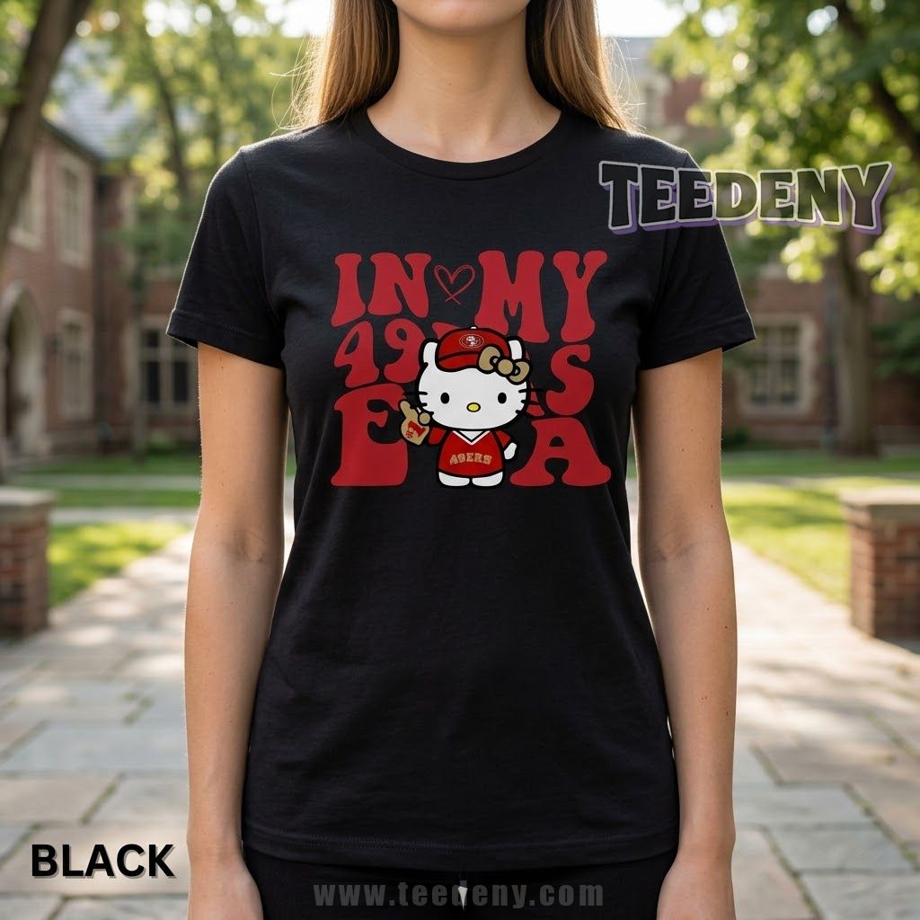 San Francisco 49ers Hello Kitty T-Shirt San Francisco 49ers Hello Kitty T-Shirt