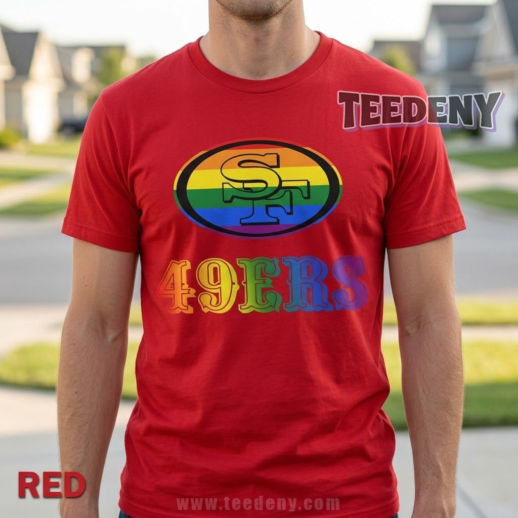 San Francisco 49ers LGBT Pride Rainbow Shirt