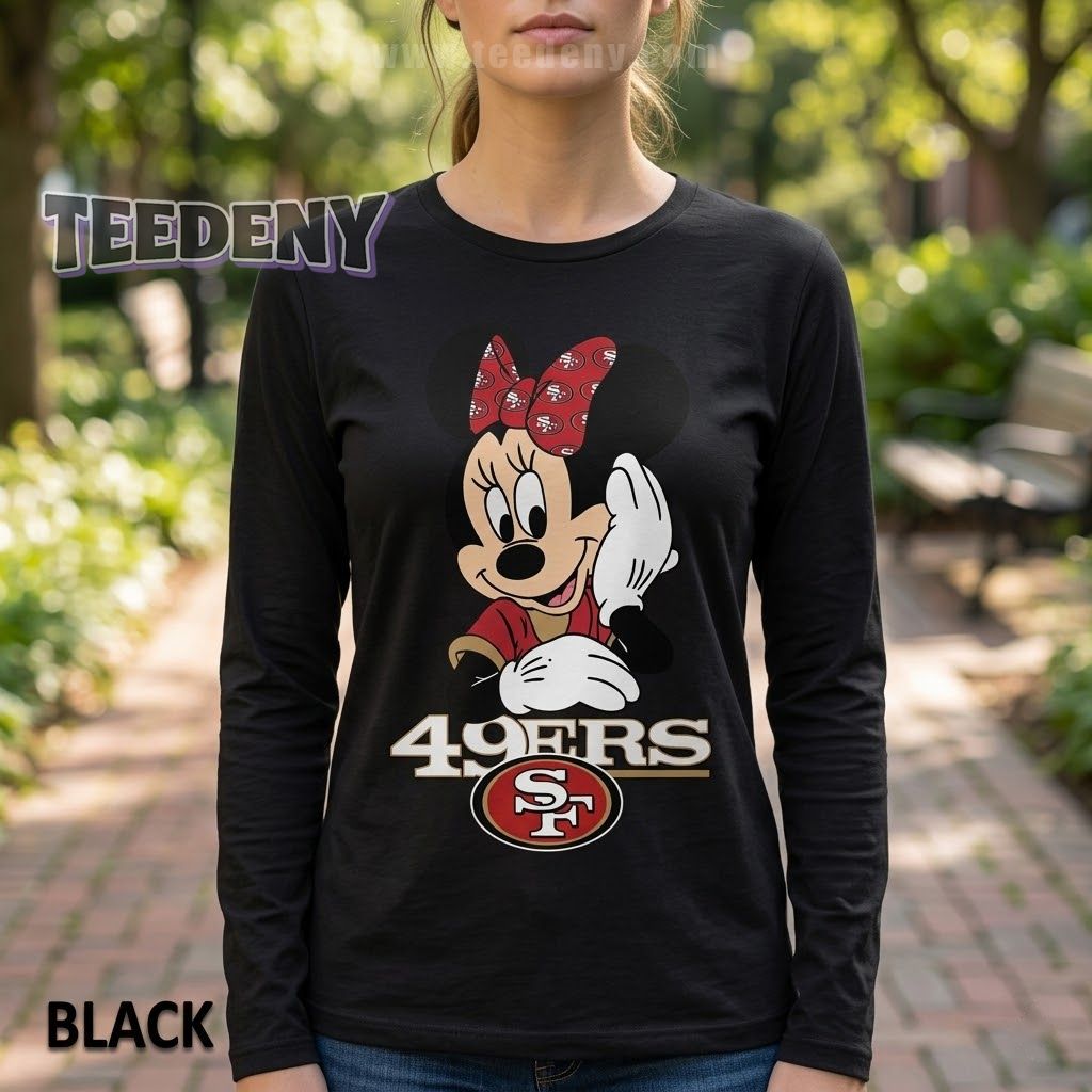 San Francisco 49ers Minnie Mouse Long Sleeve San Francisco 49ers Minnie Mouse Long Sleeve