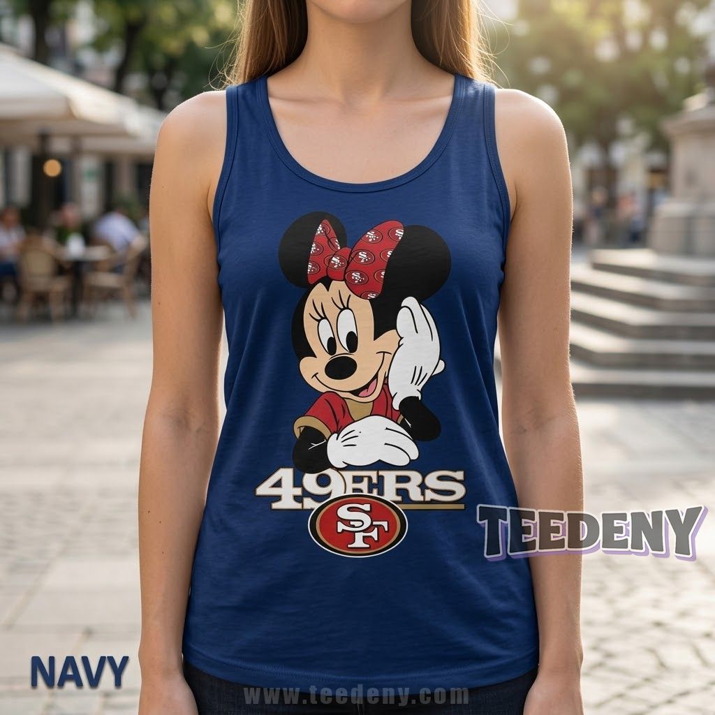 San Francisco 49ers Minnie Mouse Tanktop San Francisco 49ers Minnie Mouse Tanktop