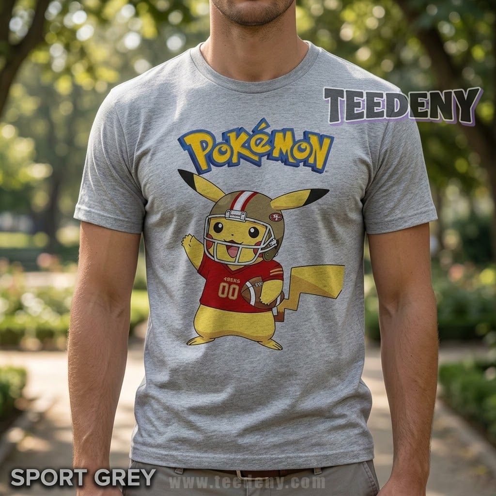 San Francisco 49ers Pikachu Pokemon T-Shirt San Francisco 49ers Pikachu Pokemon T-Shirt
