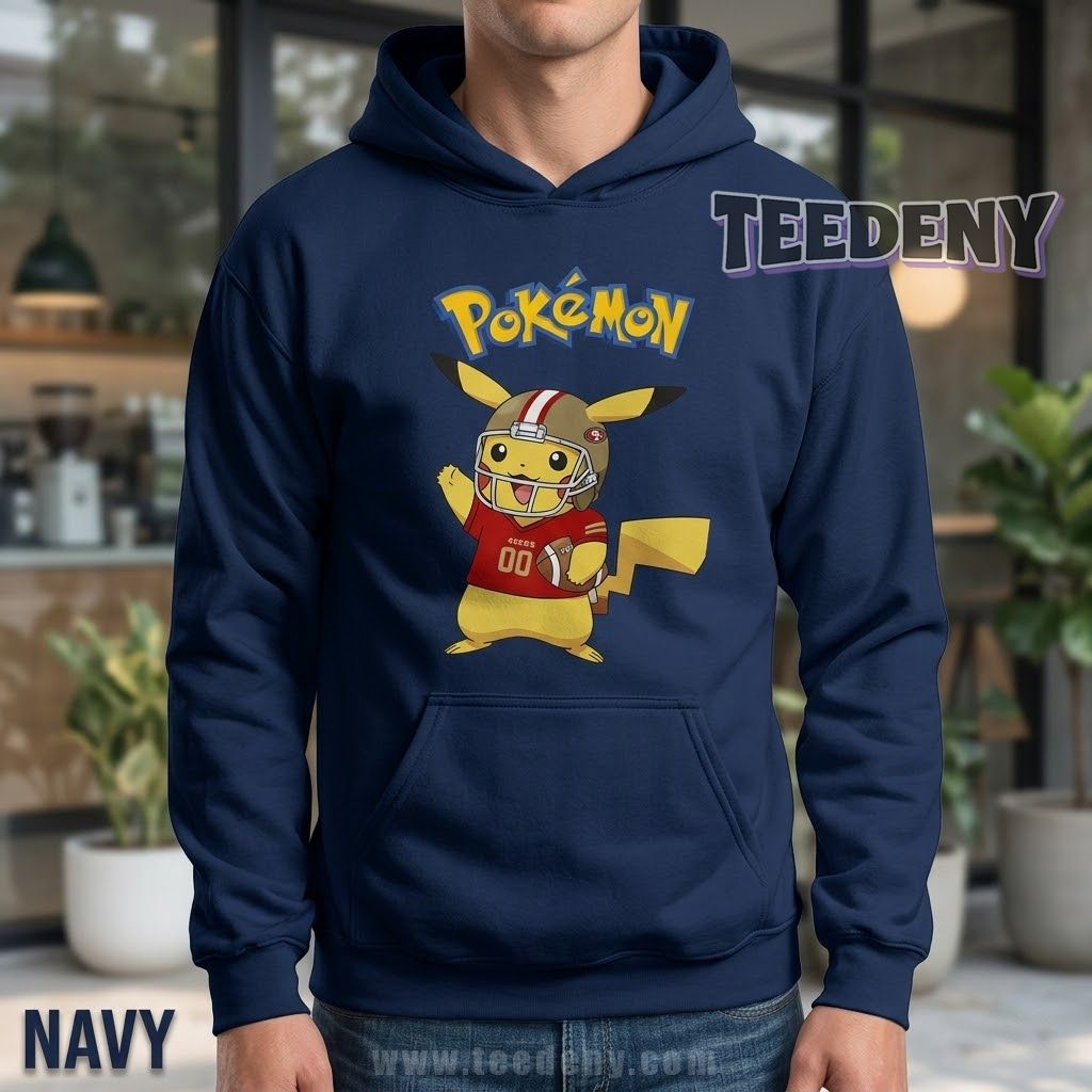 San Francisco 49ers Pikachu Pokemon Hoodie San Francisco 49ers Pikachu Pokemon Hoodie