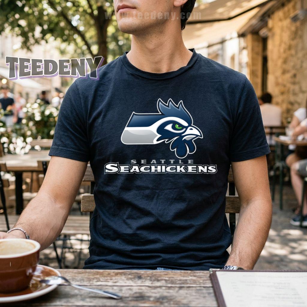Seattle Sea Chickens Funny Seahawks Parody T-Shirt