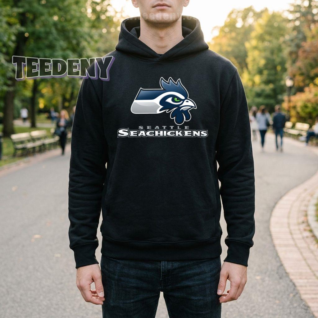 Seattle Sea Chickens Funny Seahawks Parody Hoodie Seattle Sea Chickens Funny Seahawks Parody Hoodie