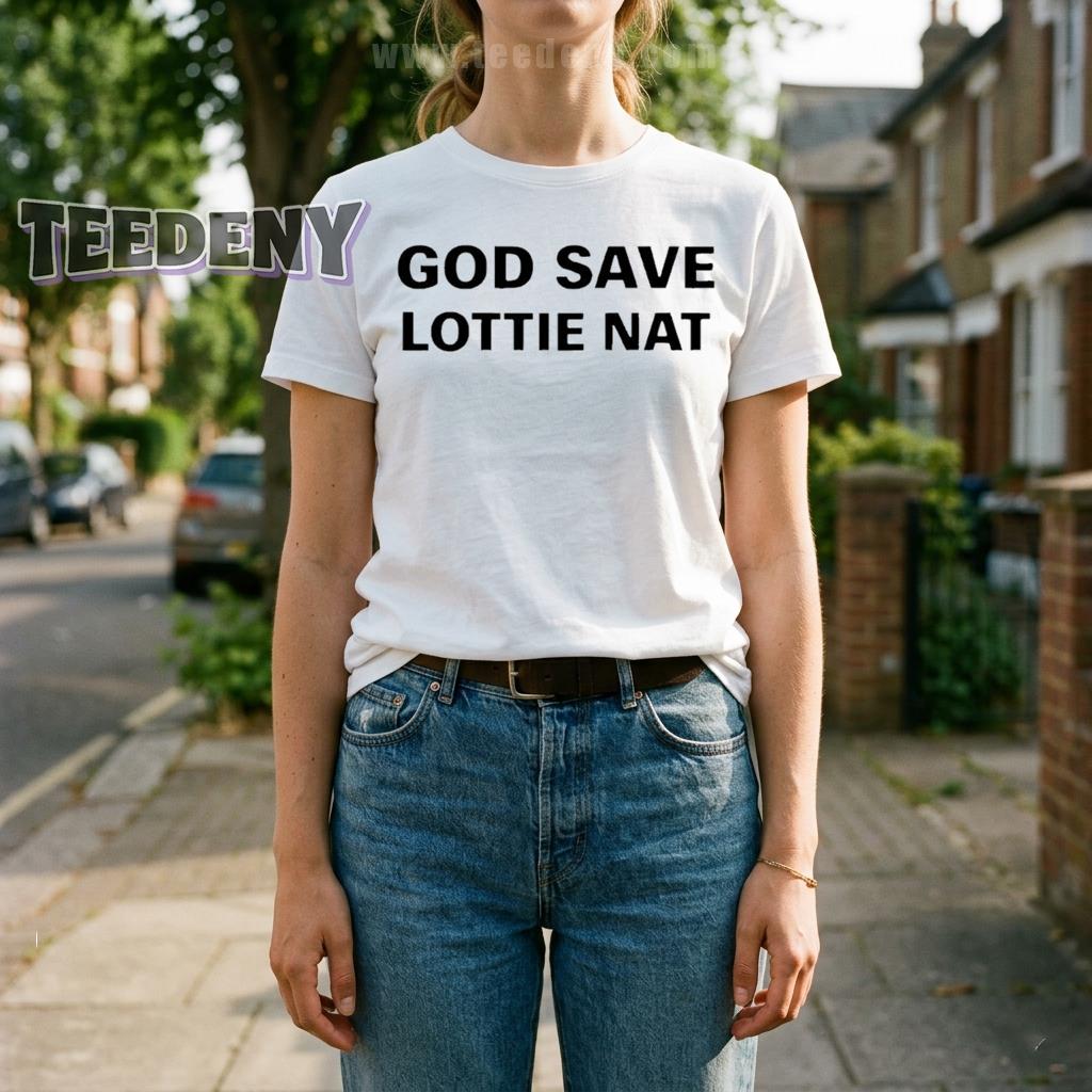 Sophie Thatcher in Style with the God Save Lottienat Shirt