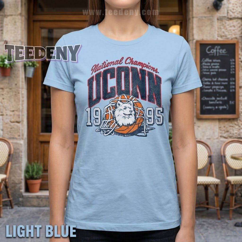 UConn 1995 National Champions Vintage Basketball Shirt