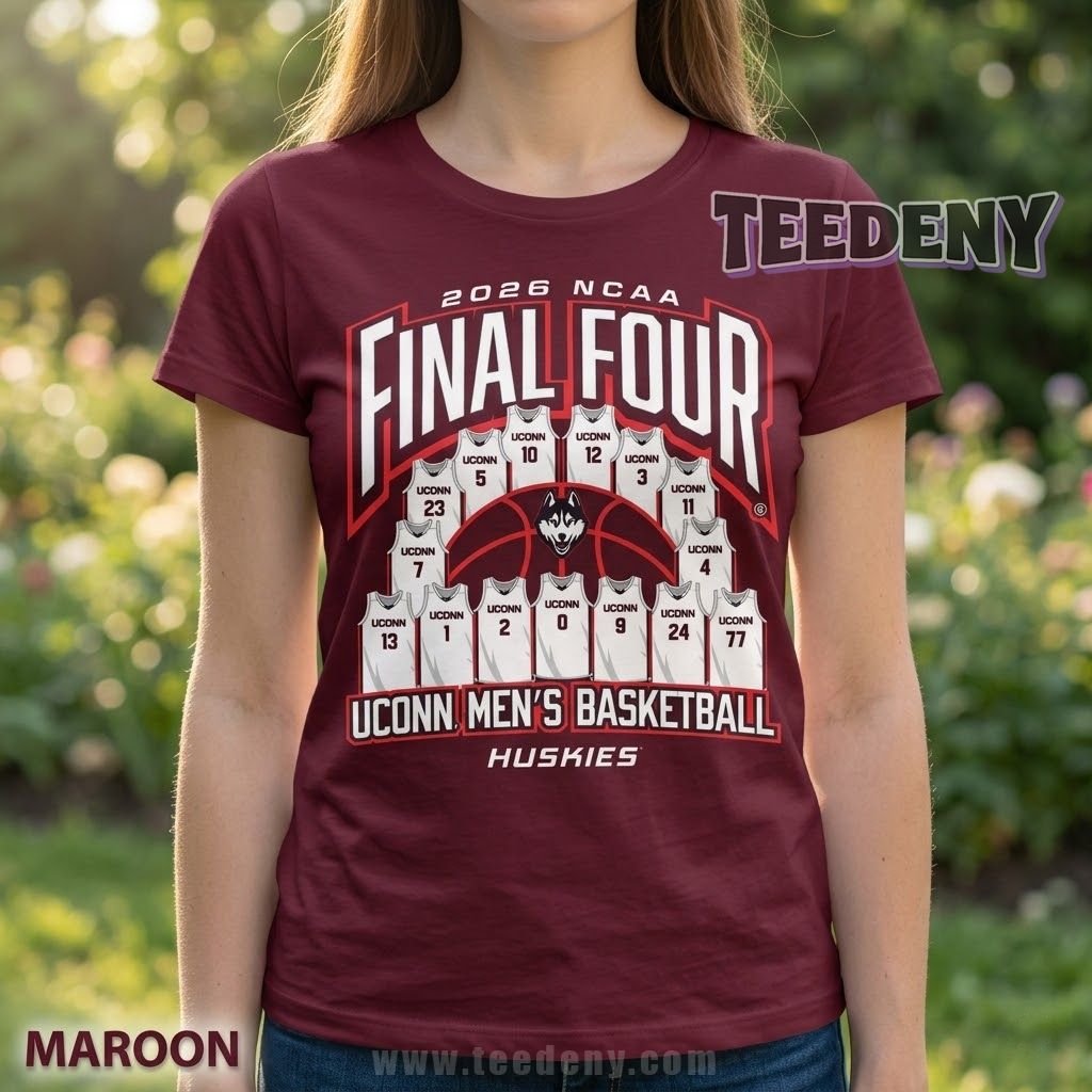 UConn Huskies Women’s 2026 Basketball Championship Run Final Four Shirt
