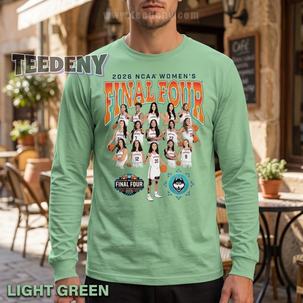 UConn Huskies Women’s Basketball 2026 Final Four NCAA Long Sleeve UConn Huskies Women’s Basketball 2026 Final Four NCAA Long Sleeve