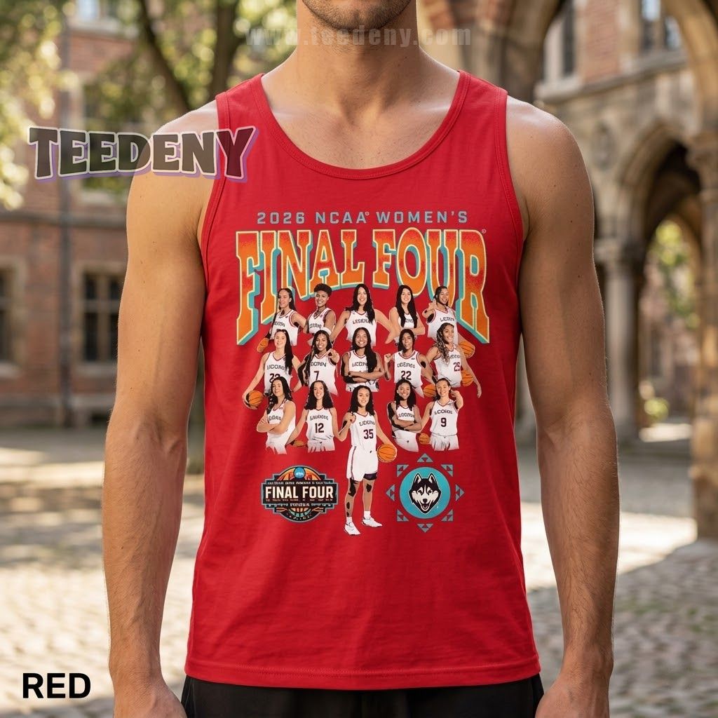 UConn Huskies Women’s Basketball 2026 Final Four NCAA Tanktop UConn Huskies Women’s Basketball 2026 Final Four NCAA Tanktop
