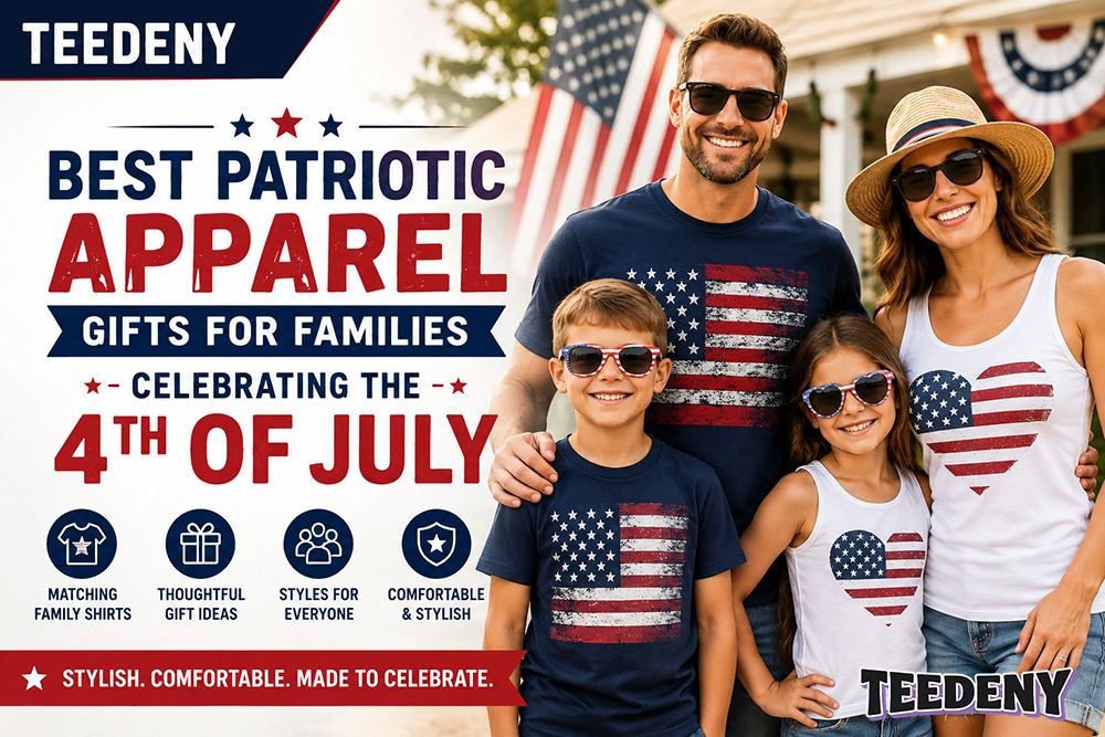 Best Patriotic Apparel Gifts for Families Celebrating the 4th of July