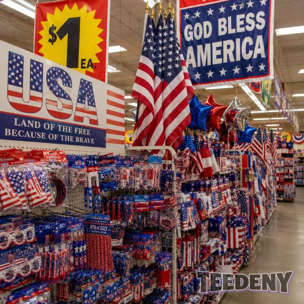Cheap Patriotic Novelty Gifts In Retail Store