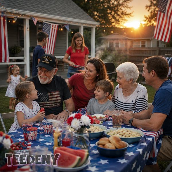 Military Family Cookout And Fireworks Celebration