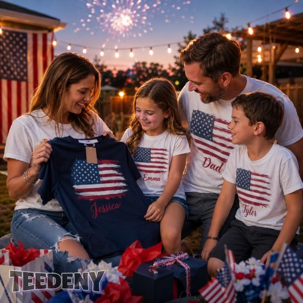 Personalized Fourth Of July Family Gift Celebration