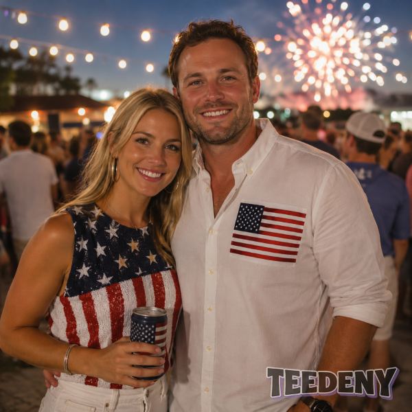 Stylish Patriotic Summer Party Apparel