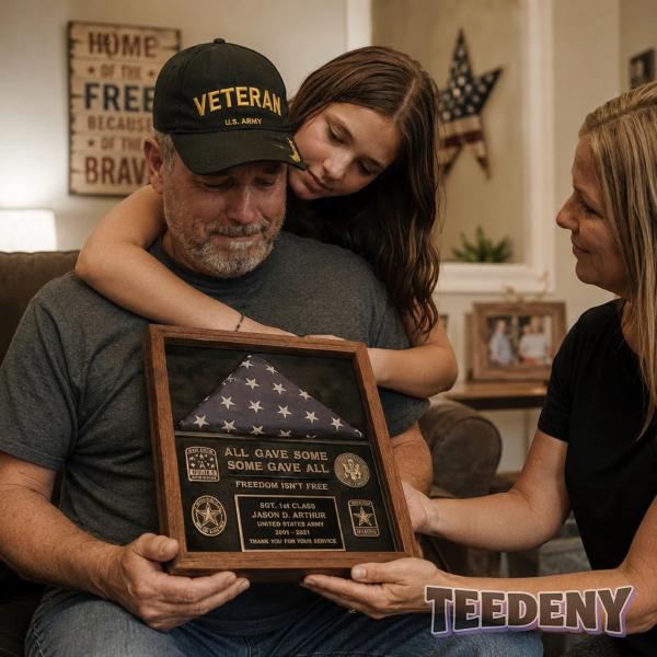 Veteran Receiving Thoughtful Patriotic Gift At Home