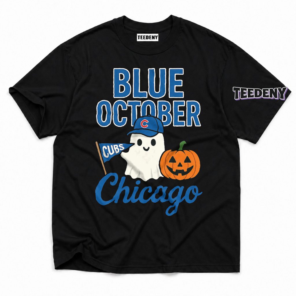 Chicago Cubs Ghost Pumpkin Halloween Baseball Fan T-Shirt