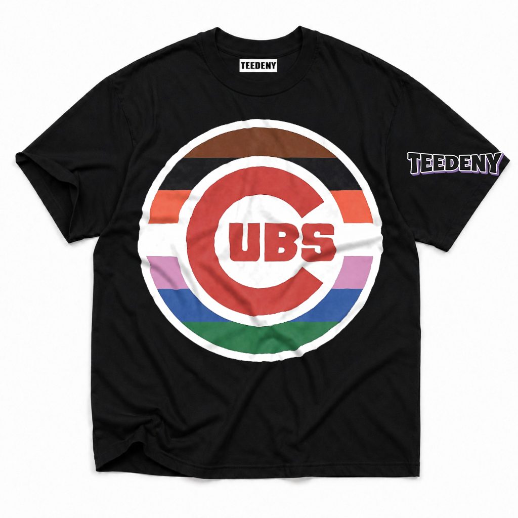 Chicago Cubs Rainbow Pride Baseball Fan Pride Month T-Shirt