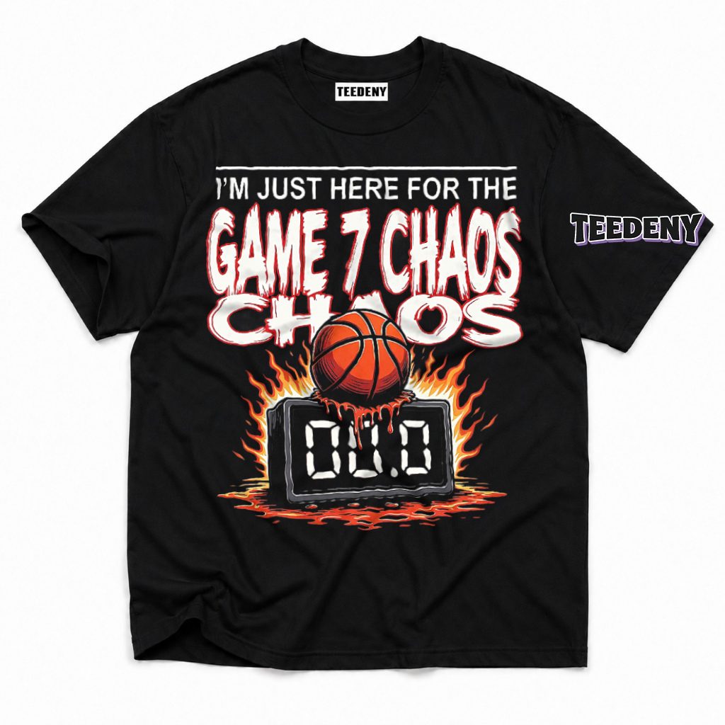 Funny NBA Playoffs Game 7 Chaos Fan T-Shirt