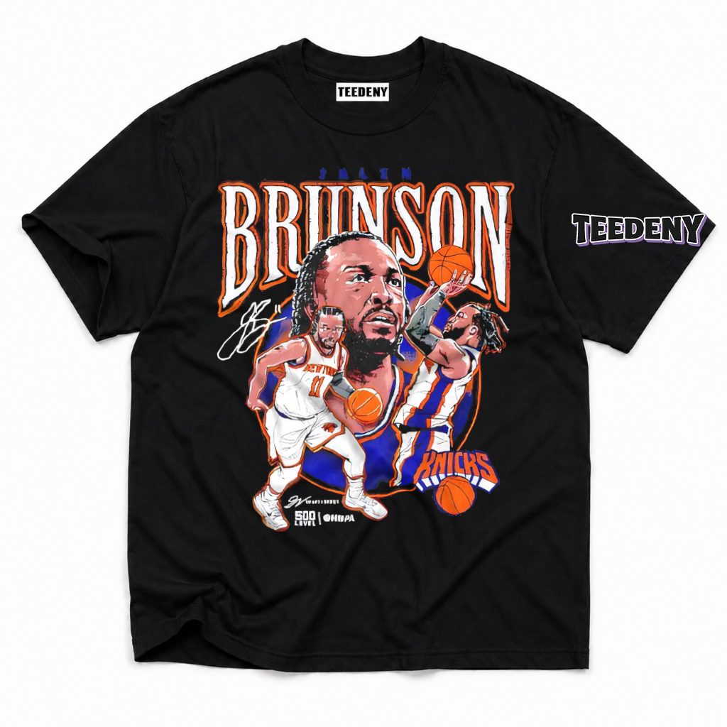Jalen Brunson New York Knicks Basketball Player T-Shirt